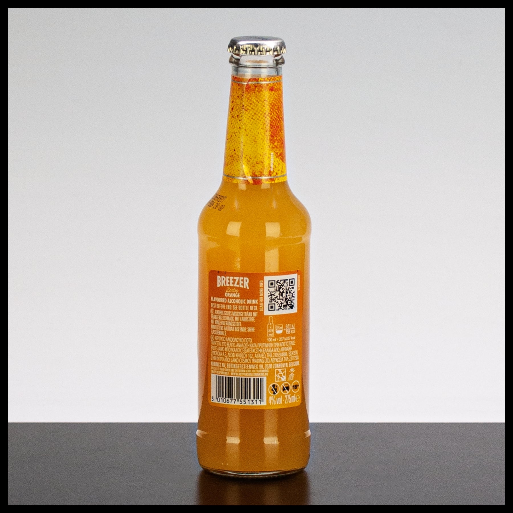 Bacardi Breezer Zesty Orange 0,275L - 4% Vol. - Trinklusiv