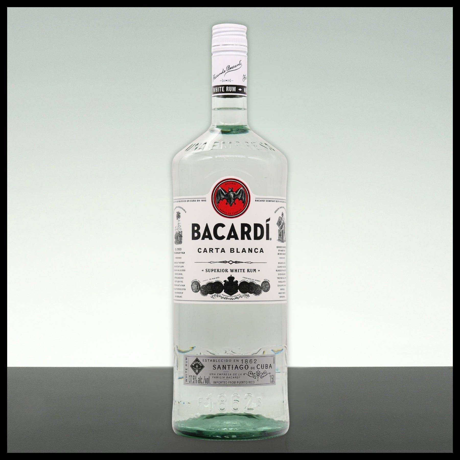 Bacardi Carta Blanca Superior White Rum 1,5L - 37,5% Vol.