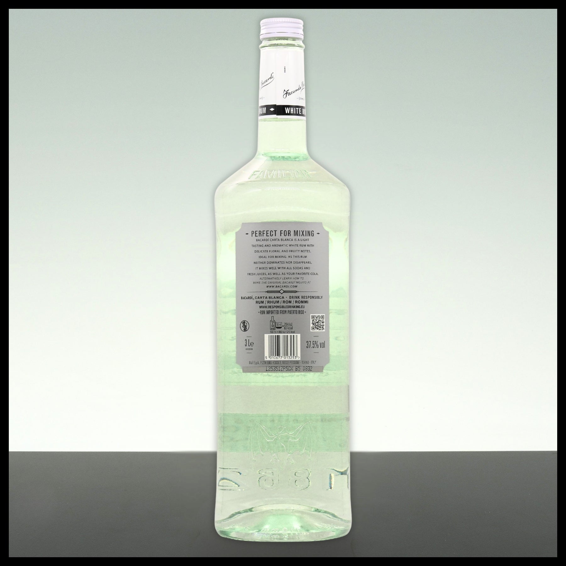 Bacardi Carta Blanca Superior White Rum 3L - 37,5% Vol.