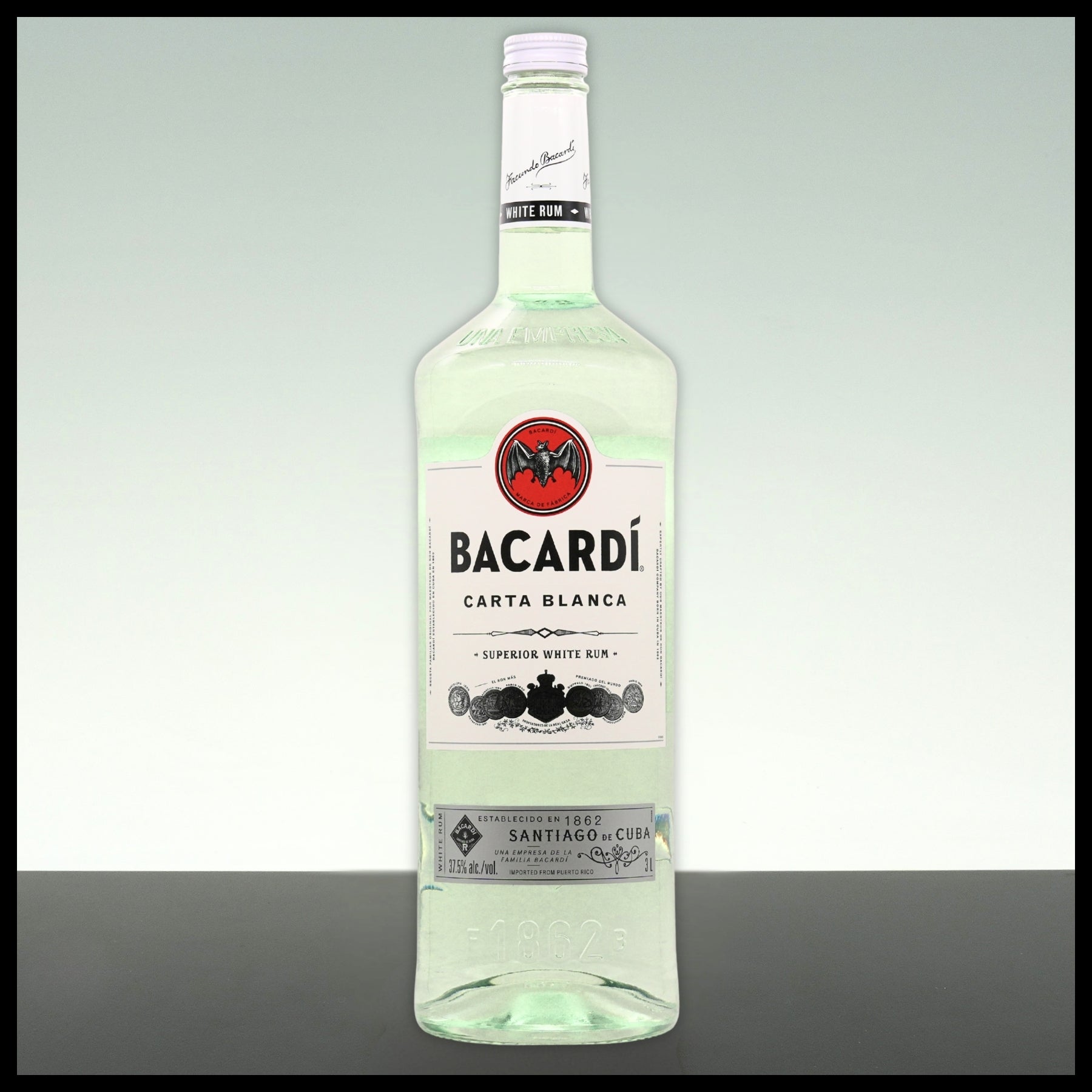 Bacardi Carta Blanca Superior White Rum 3L - 37,5% Vol.