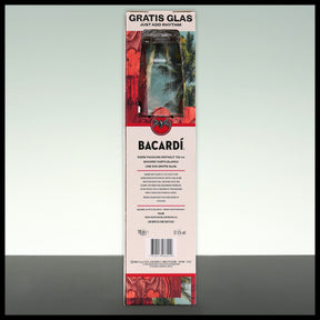 Bacardi Carta Blanca Superior White Rum Onpack mit Glas 0,7L - 37,5% Vol.