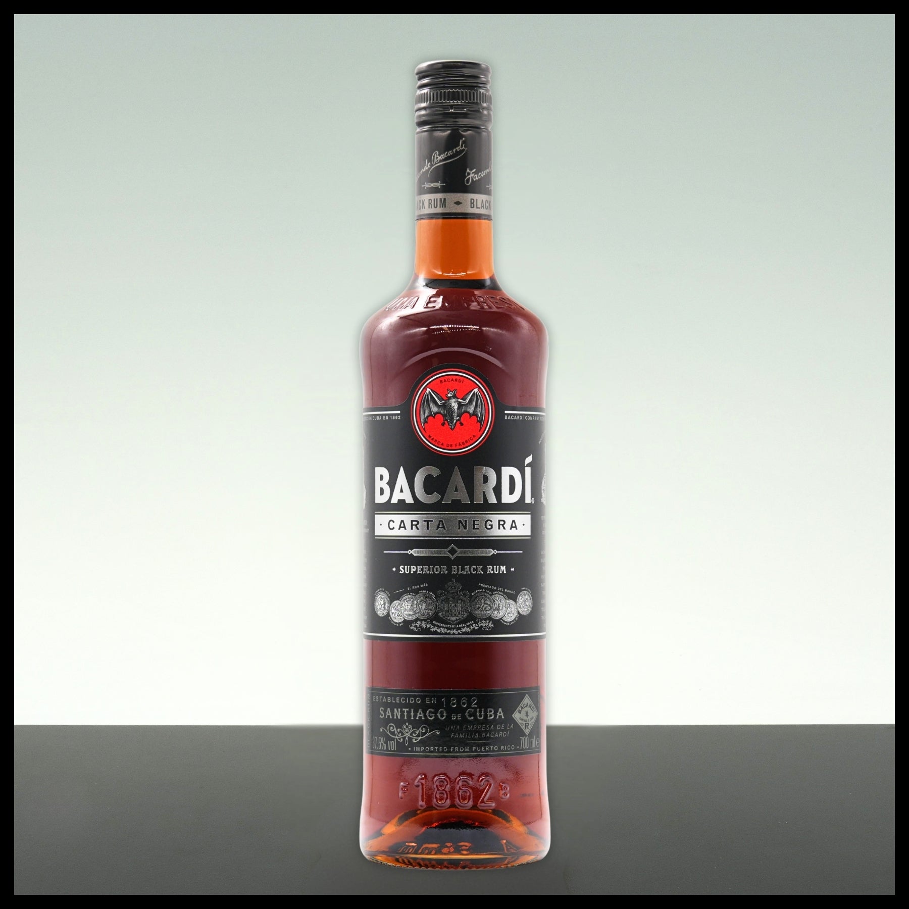 Bacardi Carta Negra Superior Black Rum 0,7L - 37,5% Vol.