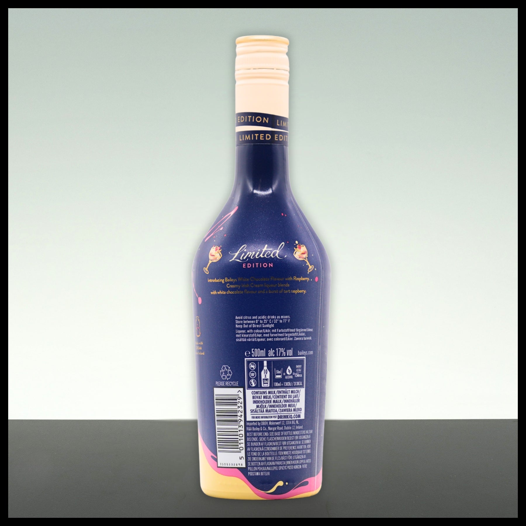 Baileys White Chocolate & Raspberry 0,5L - 17% Vol. - Trinklusiv