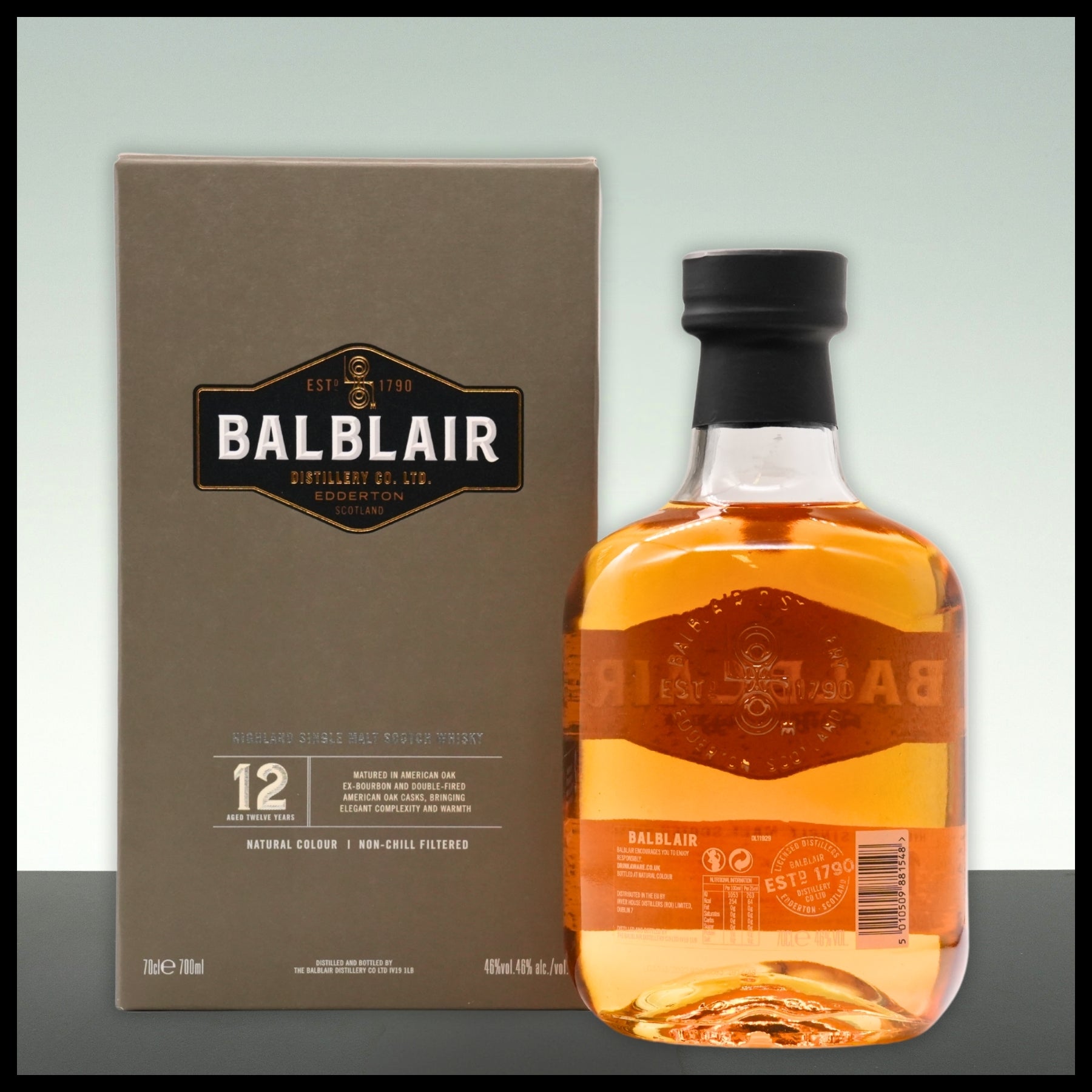 Balblair 12 YO Highland Single Malt Whisky 0,7L - 46% Vol. - Trinklusiv