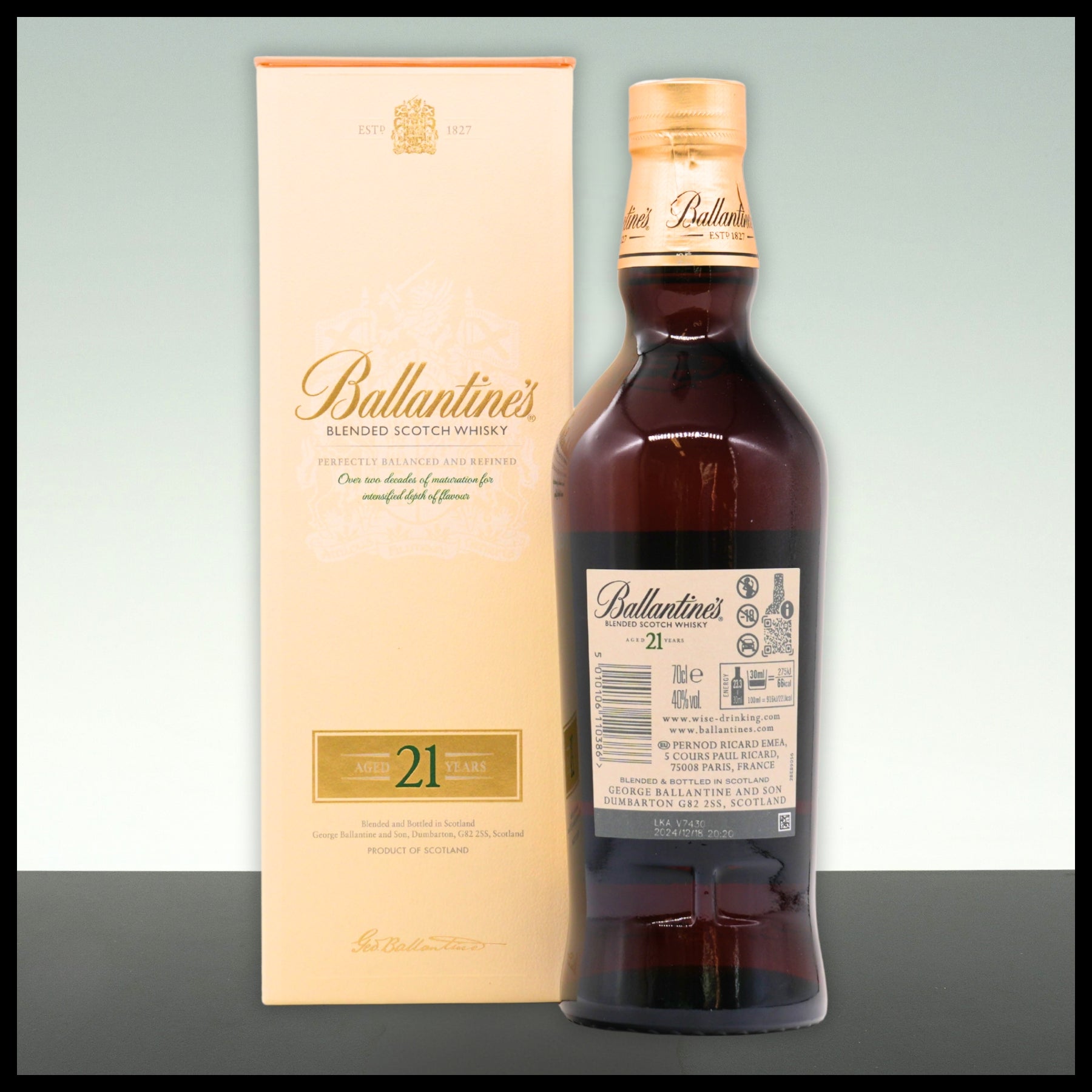 Ballantines 21 YO Blended Scotch Whisky 0,7L - 40% Vol.