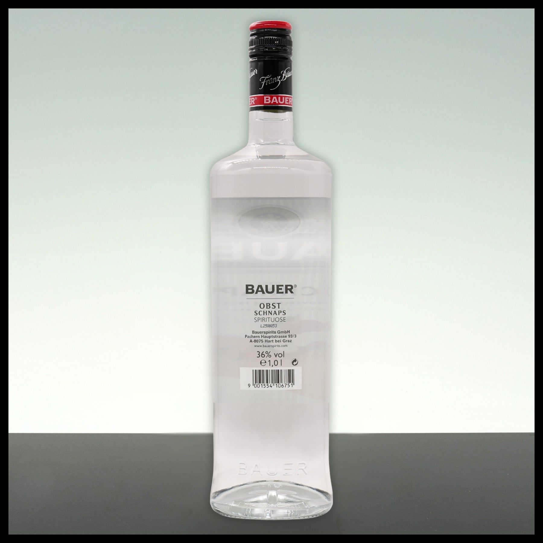 Bauer Obst Schnaps 1L - 36% Vol. - Trinklusiv