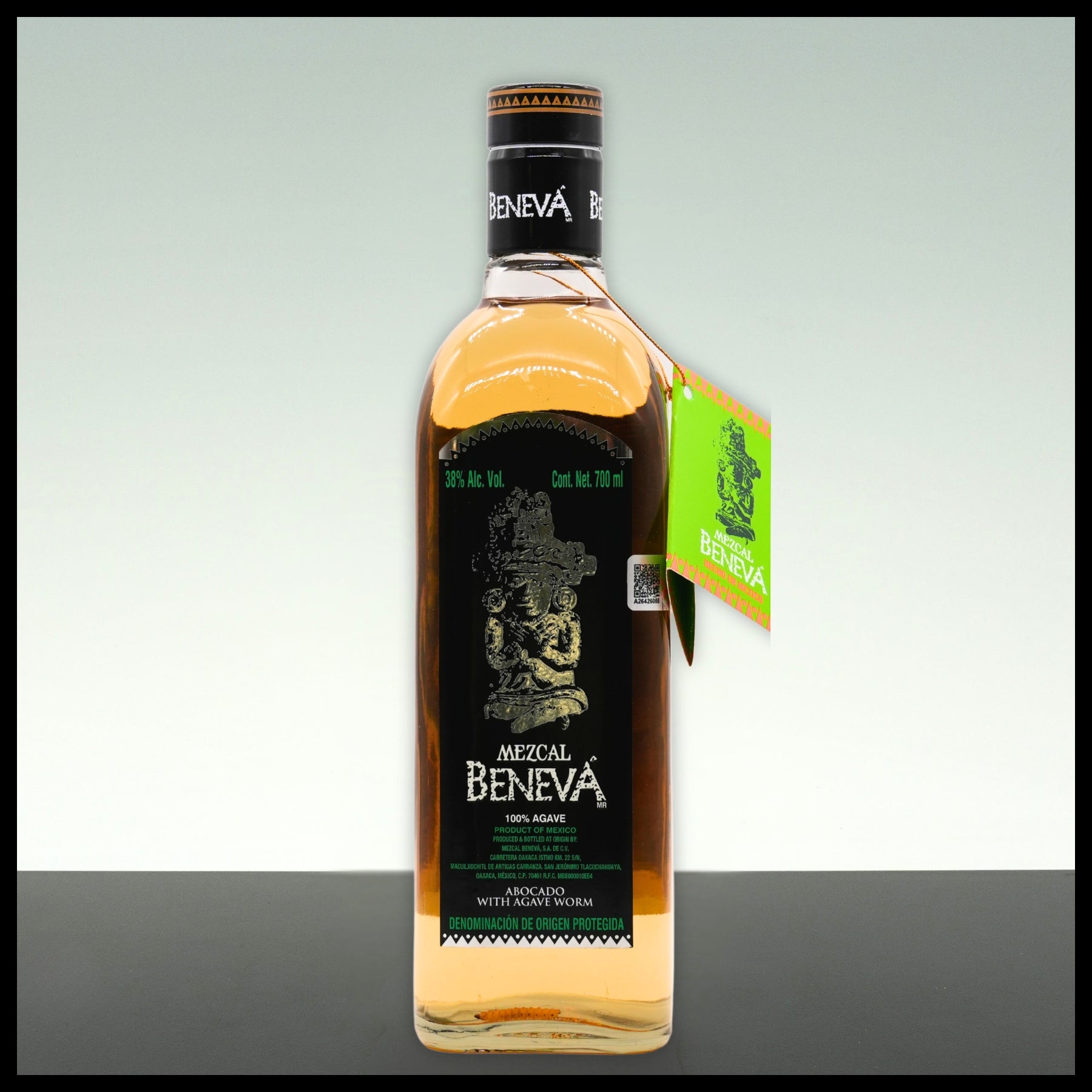 Beneva Mezcal mit Wurm 0,7L - 38% Vol.