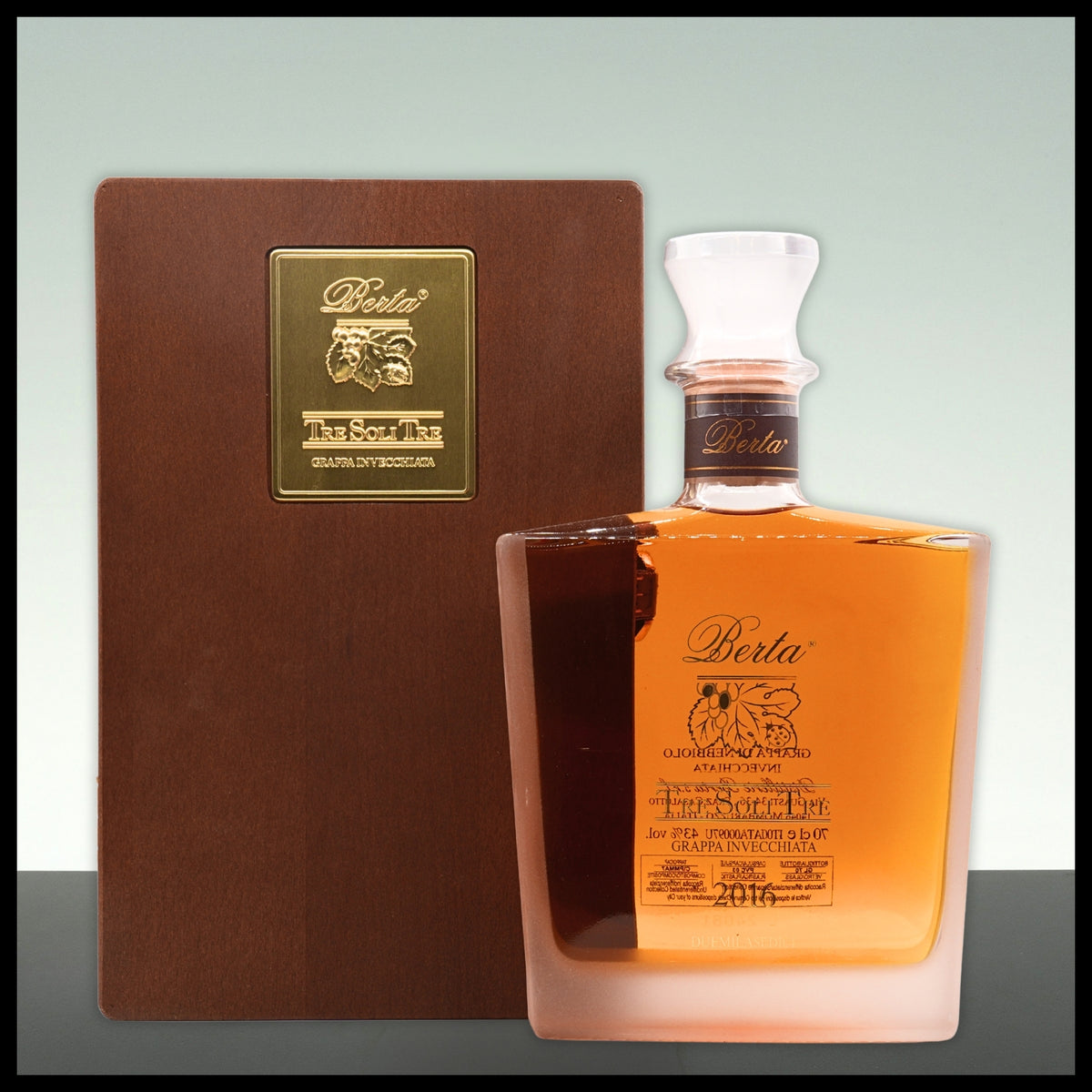 Berta Grappa Tre Soli Tre 0,7L - 43% Vol. - Trinklusiv
