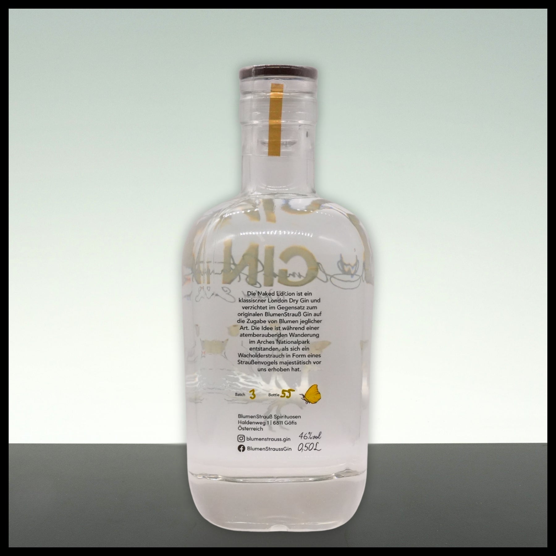 Blumenstrauß Gin Naked Edition 0,5L - 46% Vol. - Trinklusiv