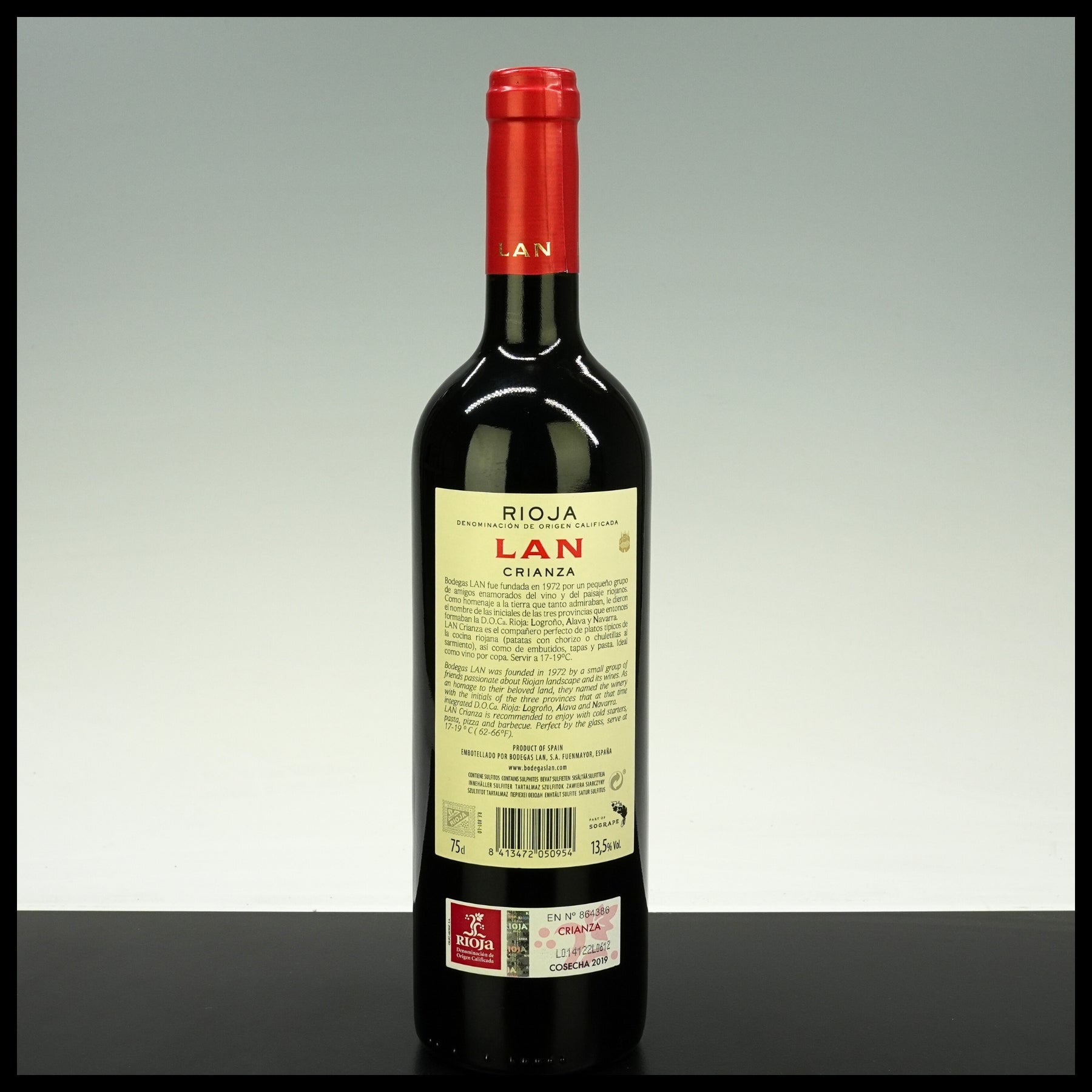 Bodegas Lan Rioja Crianza 2019 0,75L - 13,5% Vol.