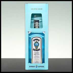 Bombay Sapphire London Dry Gin Geschenkbox mit Glas 0,7L - 40% Vol.