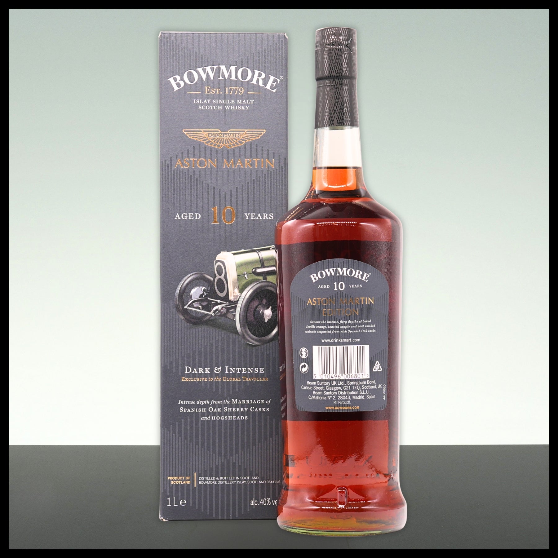 Bowmore 10 YO Aston Martin Dark & Intense 2022 Whisky 1L - 40% Vol. - Trinklusiv