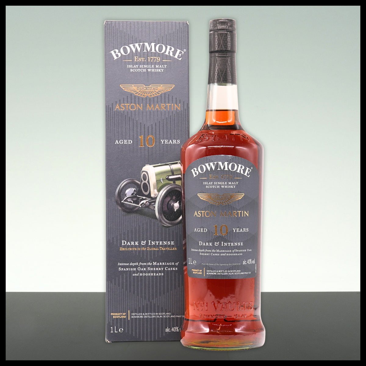 Bowmore 10 YO Aston Martin Dark & Intense 2022 Whisky 1L - 40% Vol. - Trinklusiv