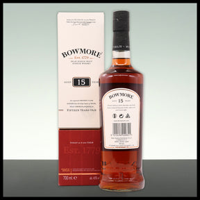 Bowmore 15 YO Islay Single Malt Whisky 0,7L - 43% Vol. - Trinklusiv