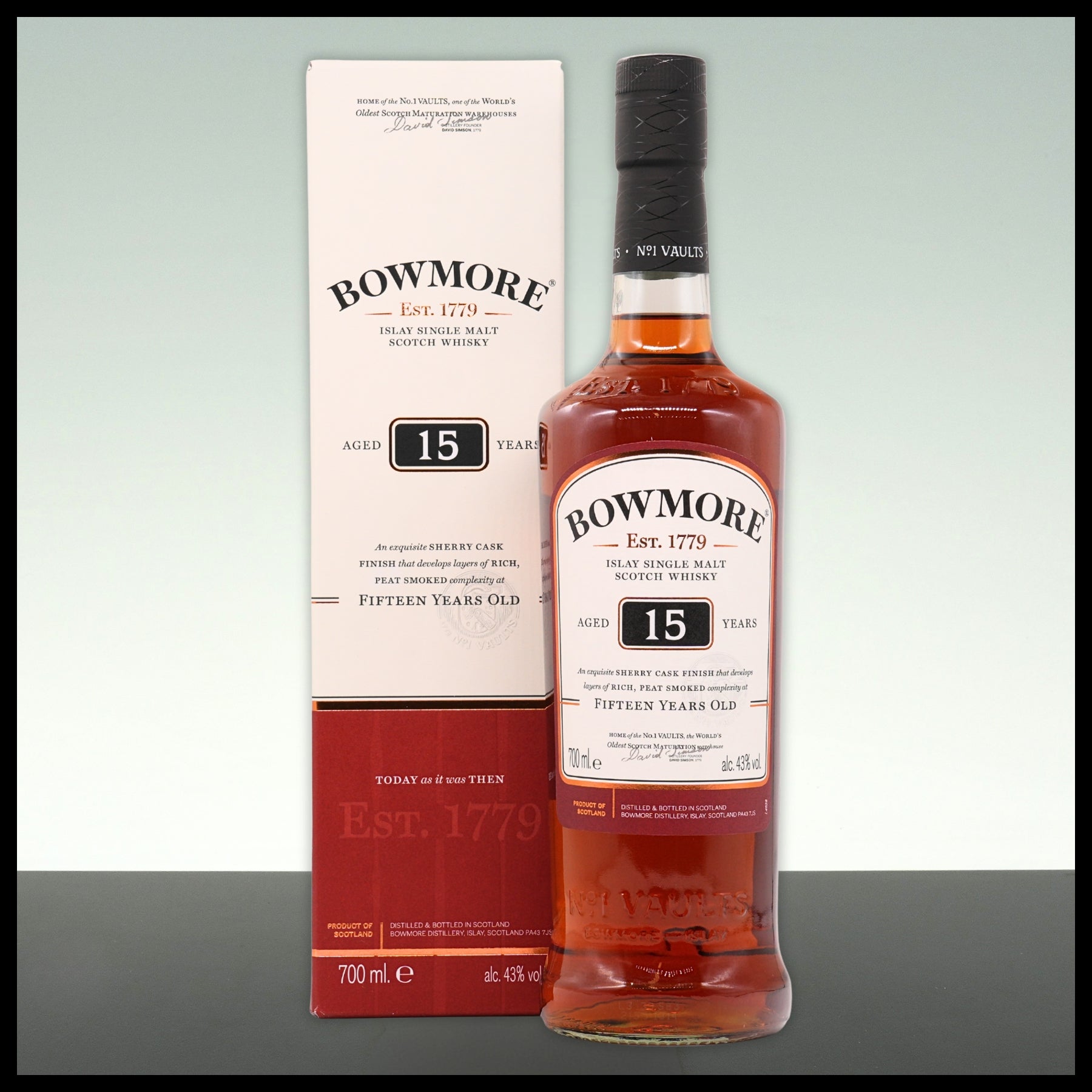 Bowmore 15 YO Islay Single Malt Whisky 0,7L - 43% Vol. - Trinklusiv