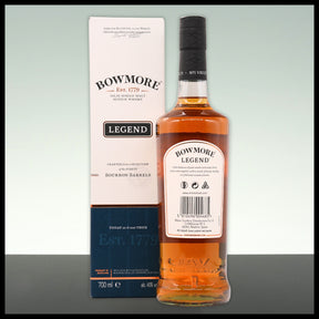 Bowmore Legend Islay Single Malt Whisky 0,7L - 40% Vol. - Trinklusiv