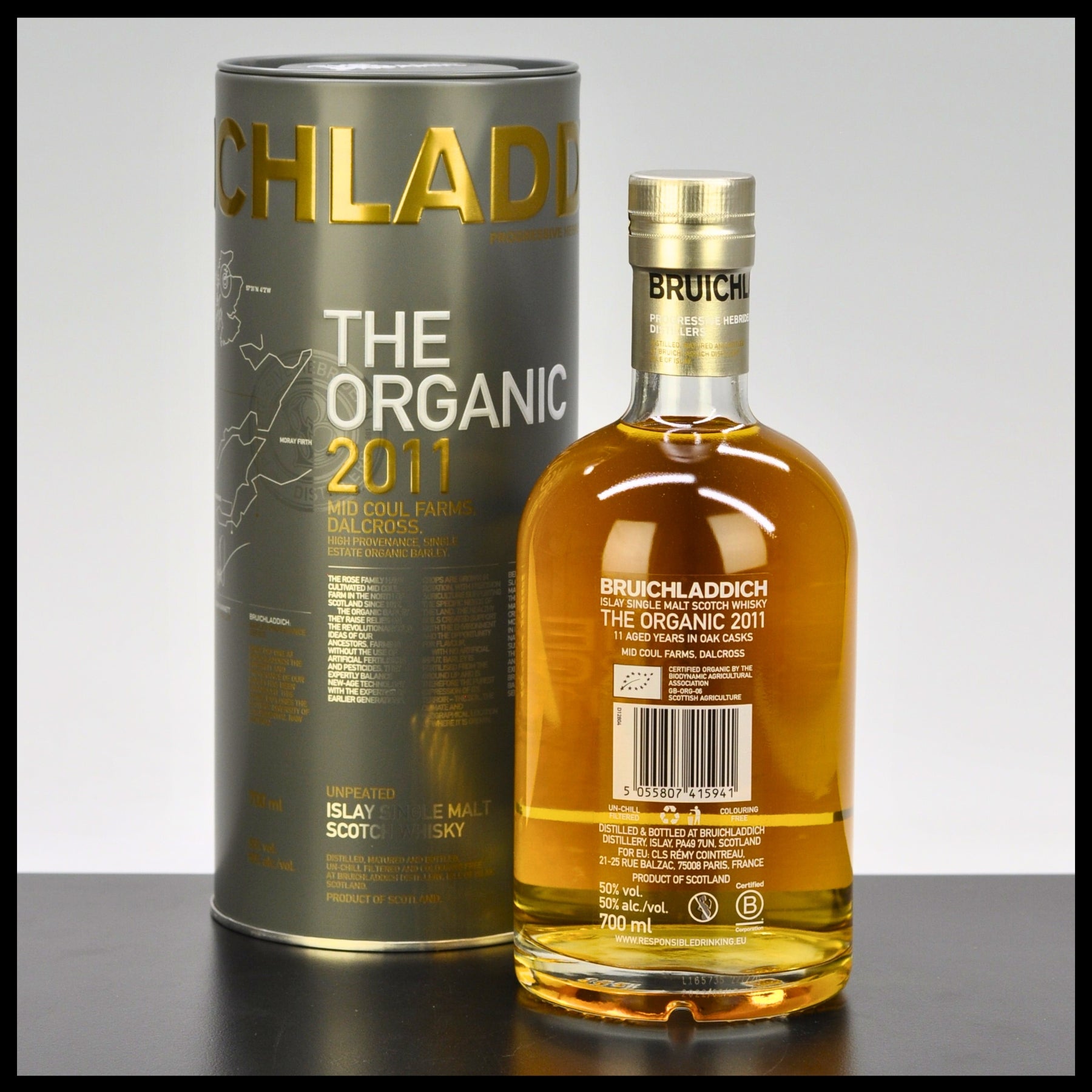 Bruichladdich THE ORGANIC 2011 Single Malt Whisky 0,7L - 50% Vol.