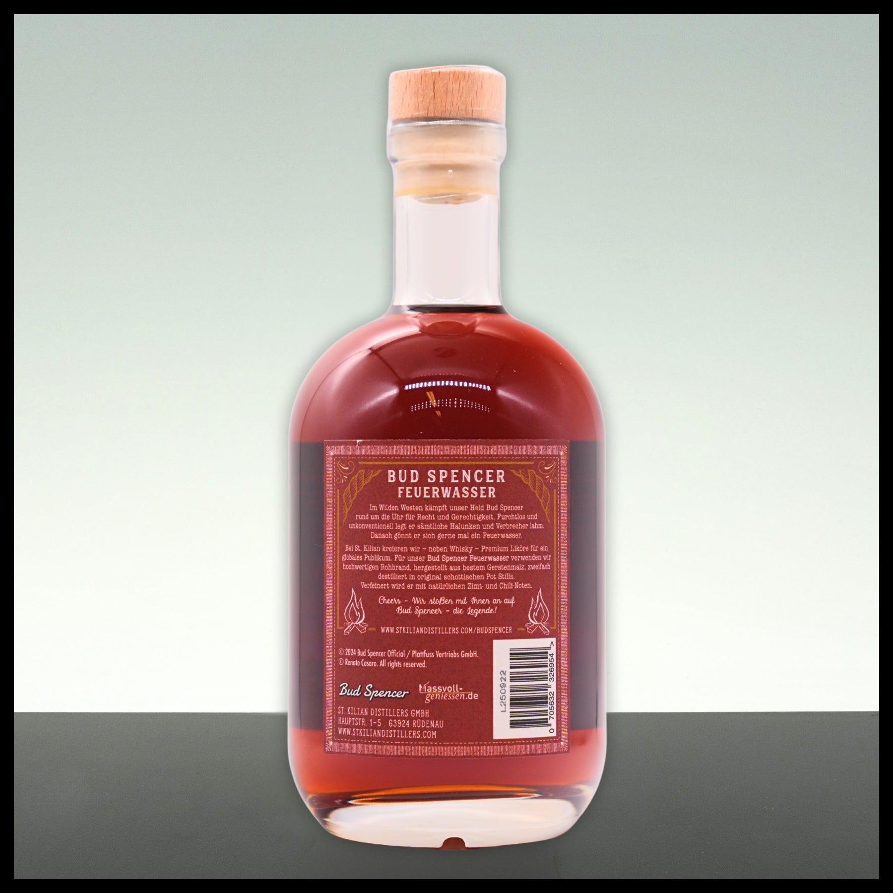 Bud Spencer The Legend Feuerwasser Chili-Zimt-Likör 0,7L - 33% Vol. - Trinklusiv