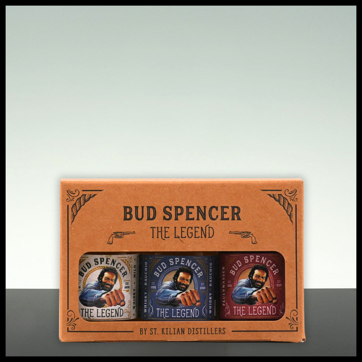 Bud Spencer THE LEGEND Miniaturen-Geschenkbox 3x 0,05L - 42,67% Vol.