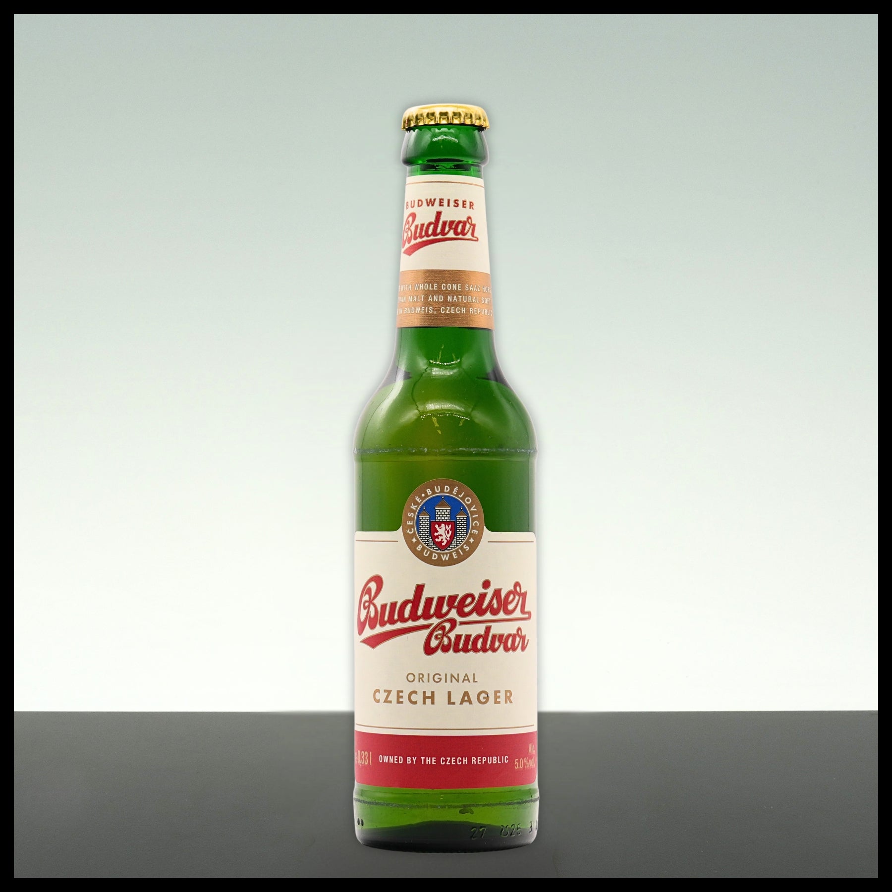 Budweiser Budvar Original Czech Lagerbier 0,33L - 5% Vol. - Trinklusiv