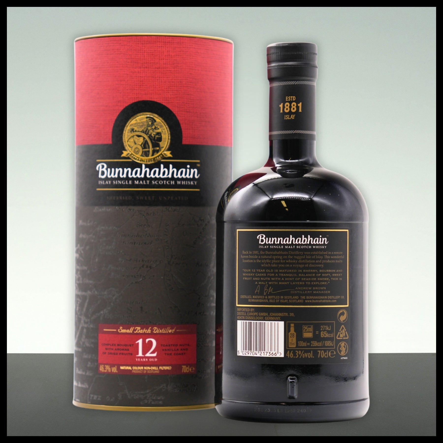 Bunnahabhain 12 YO Islay Single Malt Whisky 0,7L - 46,3% Vol. - Trinklusiv