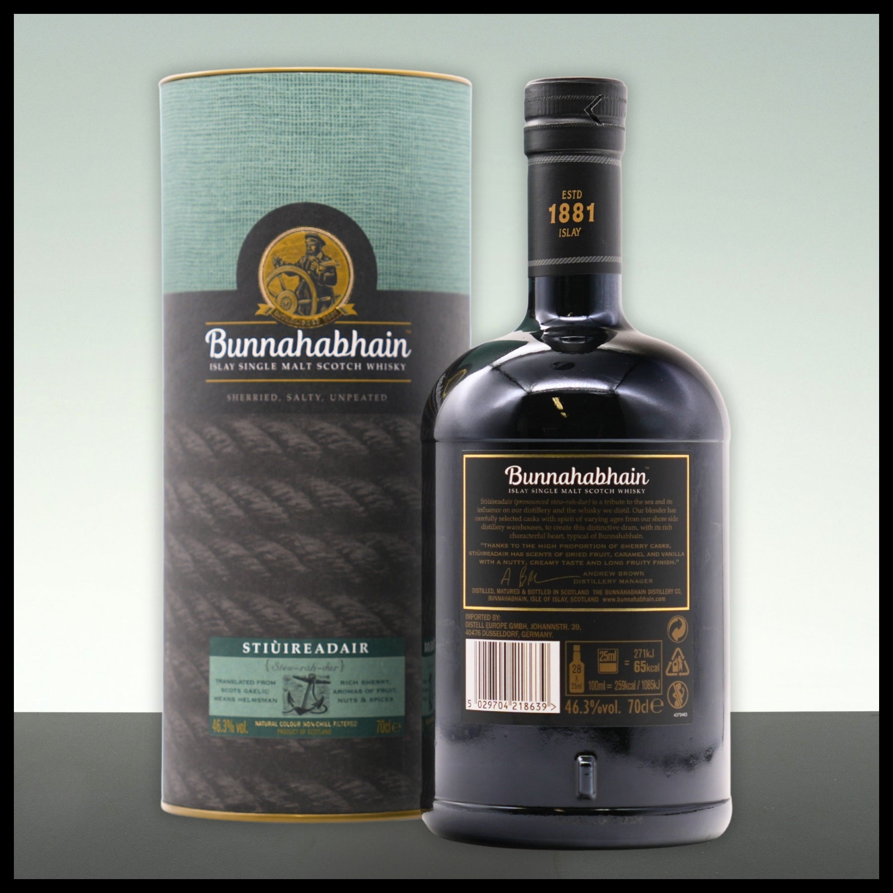 Bunnahabhain Stiuireadair Islay Single Malt Whisky 0,7L - 46,3% Vol. - Trinklusiv