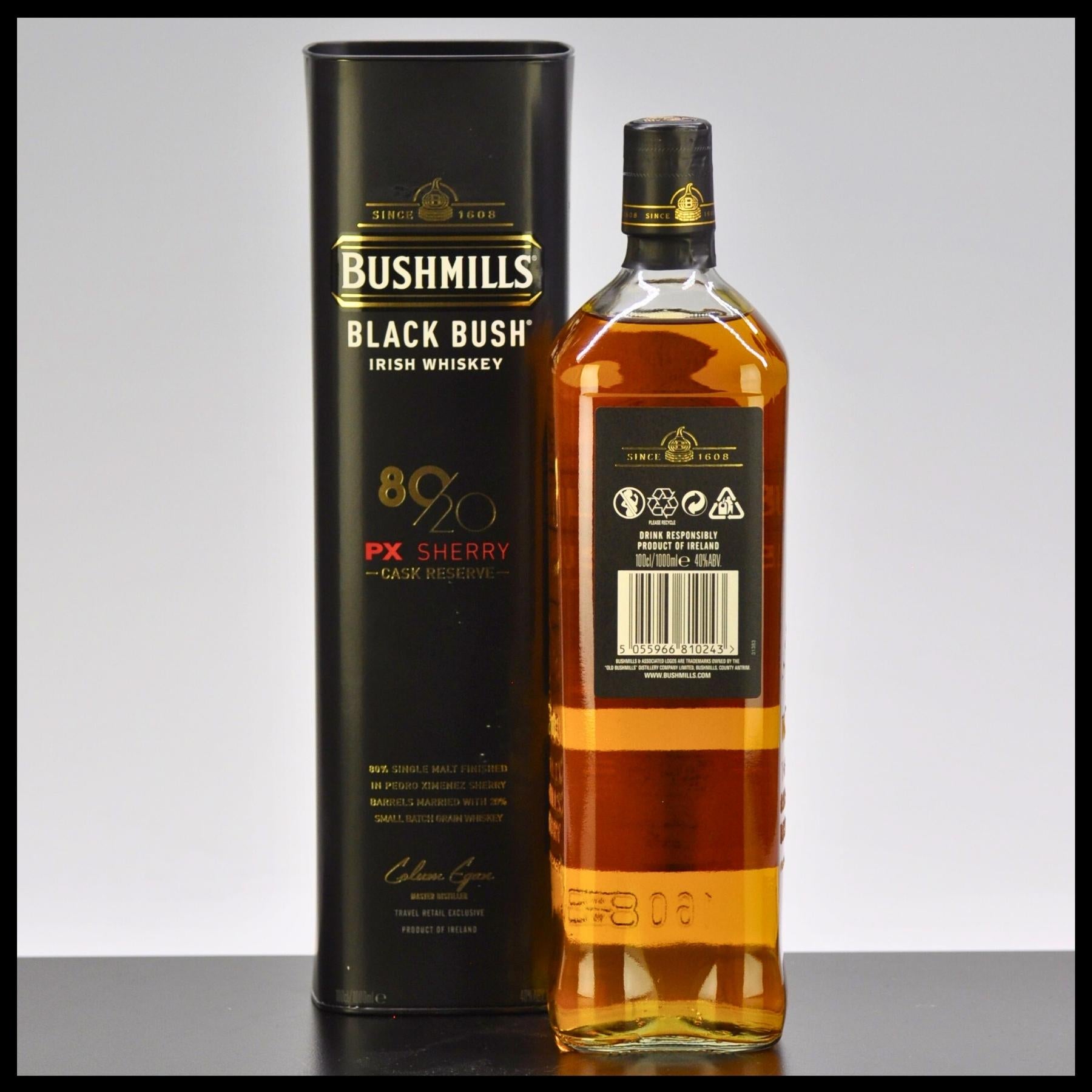Bushmills Black Bush 80/20 PX Sherry Cask Reserve Irish Whiskey 1L - 40% Vol.