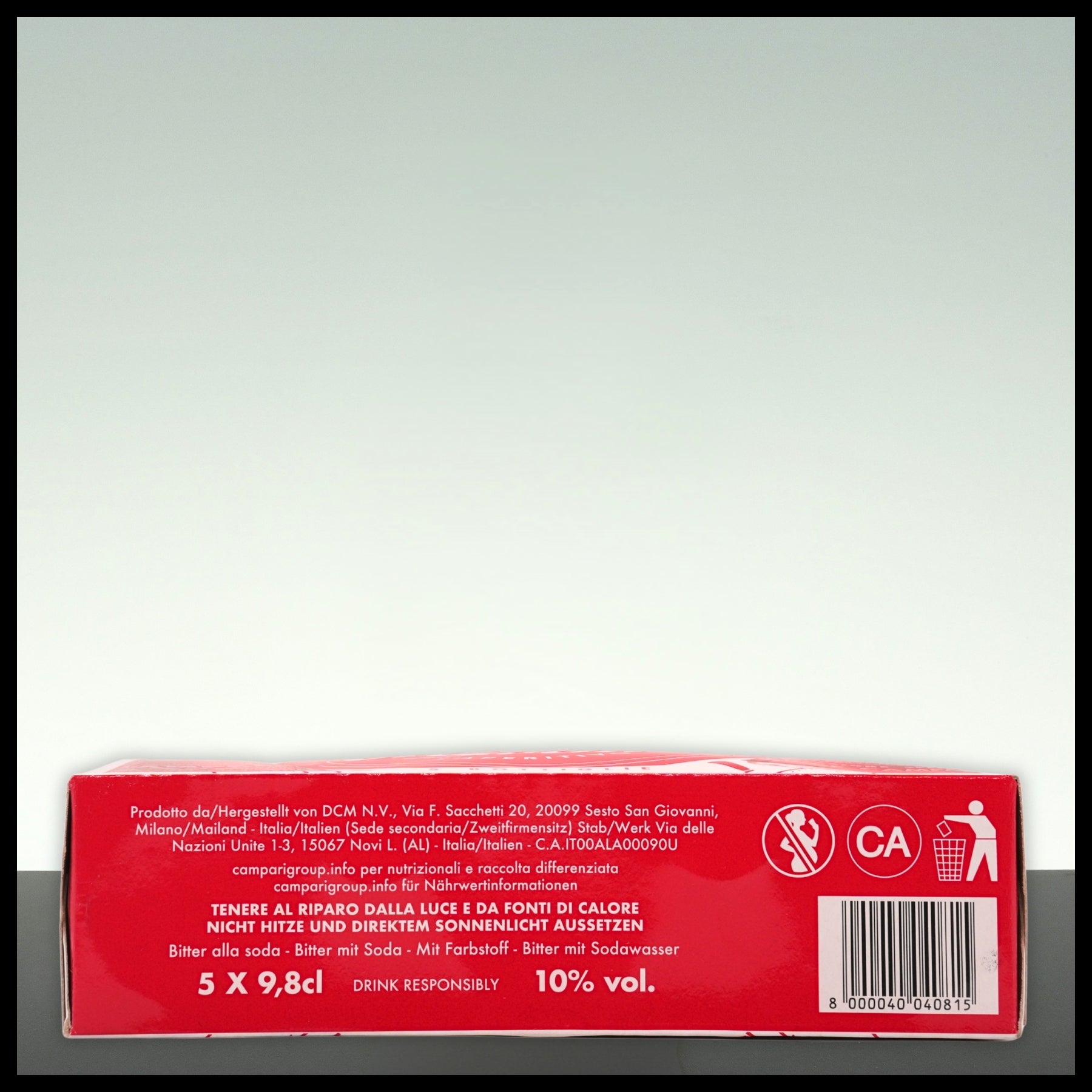 Campari Soda 5x 0,098L - 10% Vol. - Trinklusiv