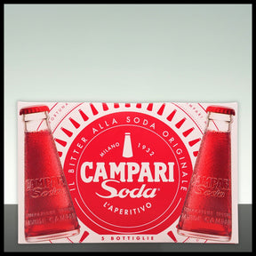 Campari Soda 5x 0,098L - 10% Vol. - Trinklusiv