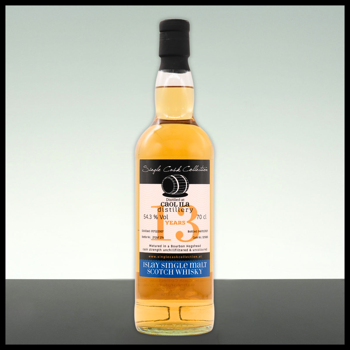 Caol Ila 13 YO 2007 Single Cask Collection 0,7L - 54,3% Vol. - Trinklusiv