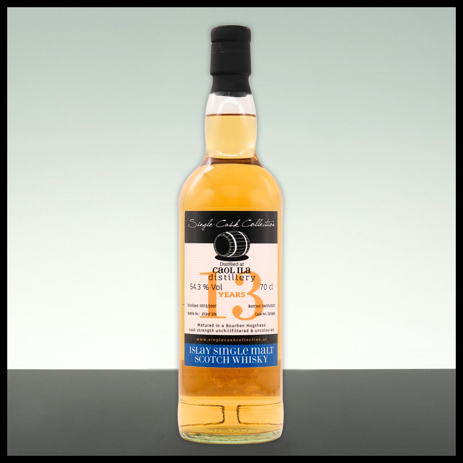 Caol Ila 13 YO 2007 Single Cask Collection 0,7L - 54,3% Vol. - Trinklusiv