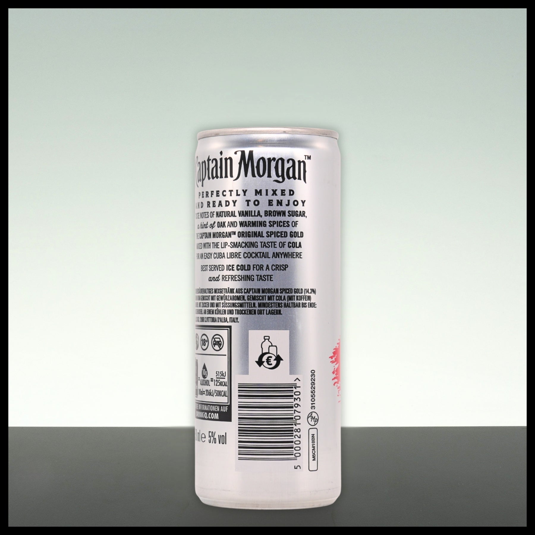 Captain Morgan & Cola 0,25L - 5% Vol. - Trinklusiv