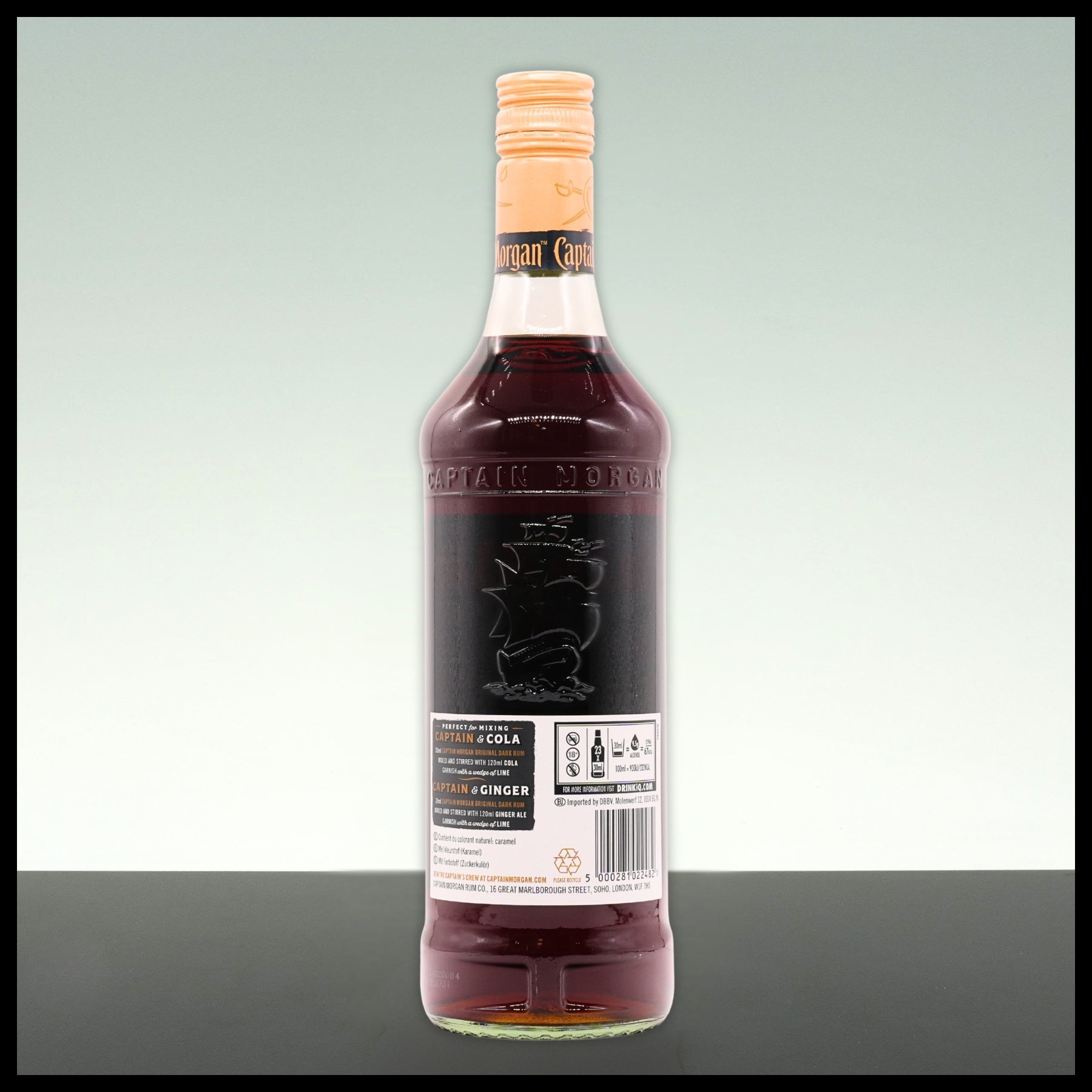 Captain Morgan Dark Rum 0,7L - 40% Vol.