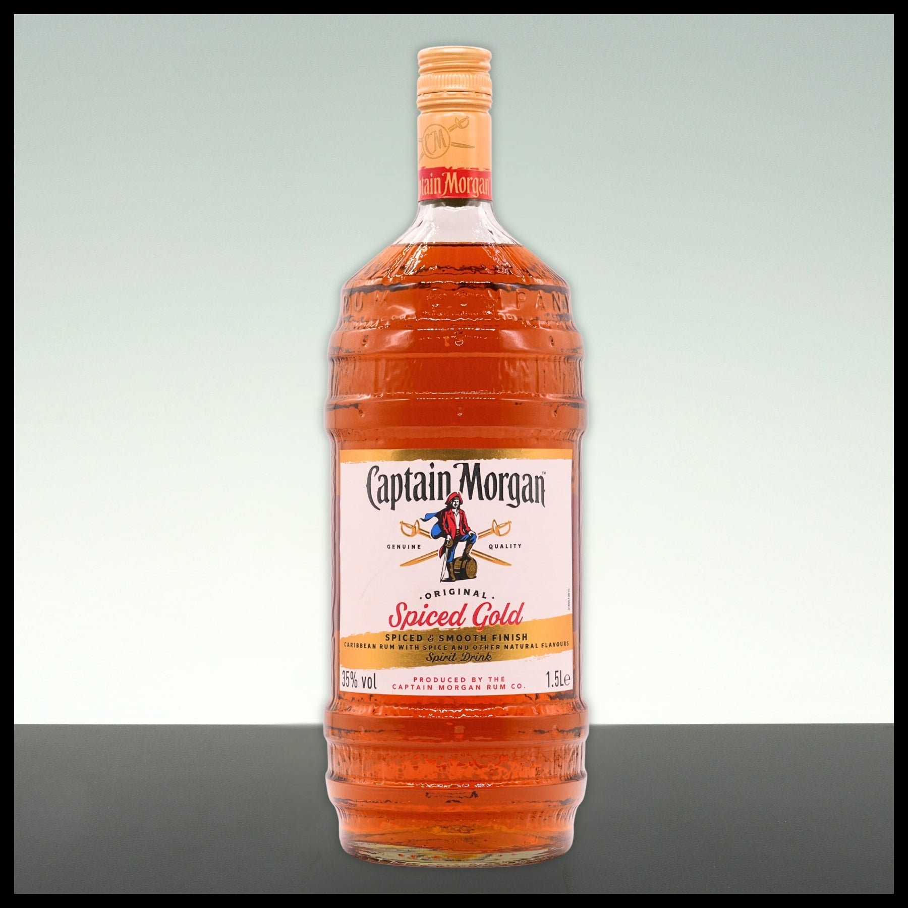 Captain Morgan Original Spiced Gold Barrel-Flasche 1,5L - 35% Vol.