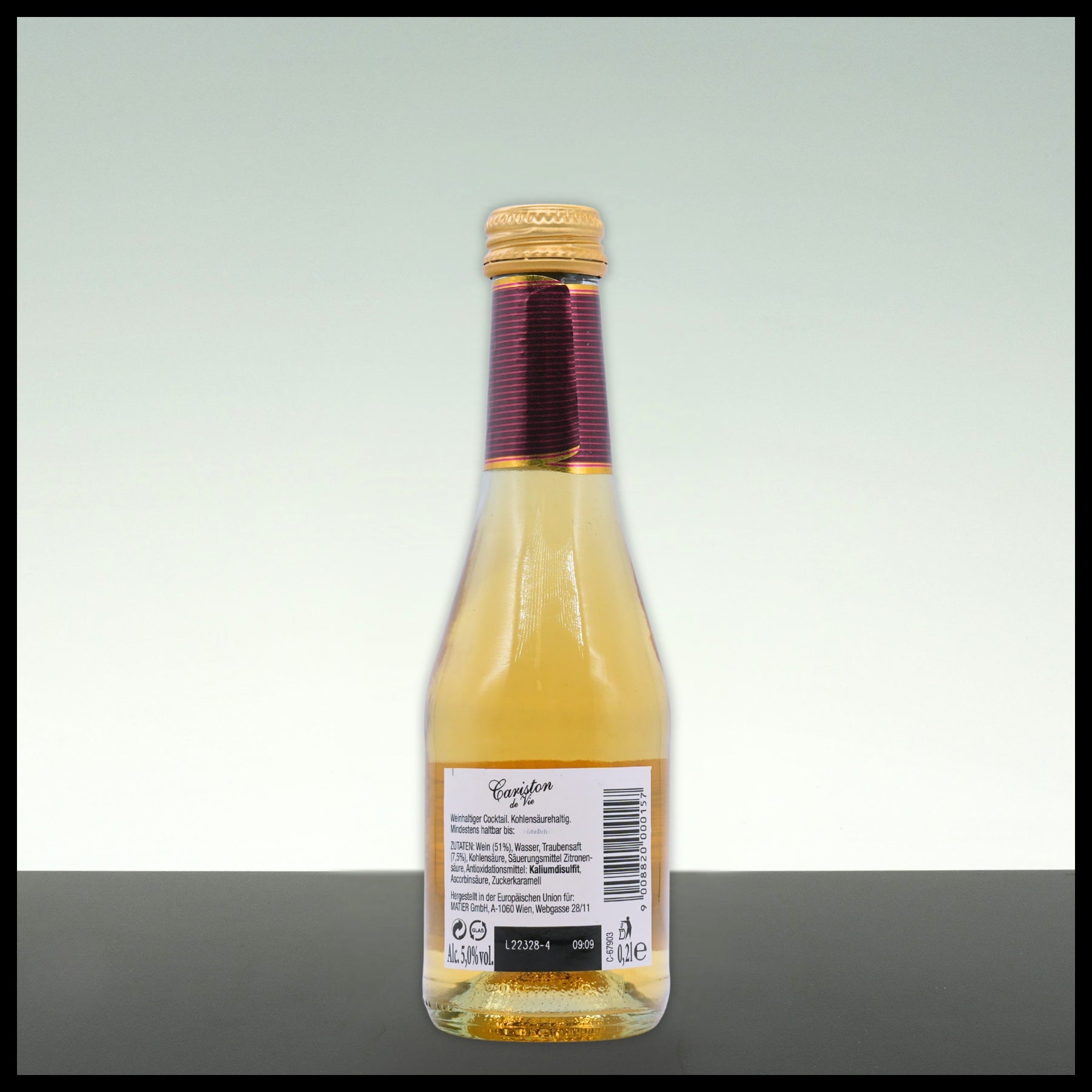 Cariston de Vie 0,2L - 5% Vol. - Trinklusiv
