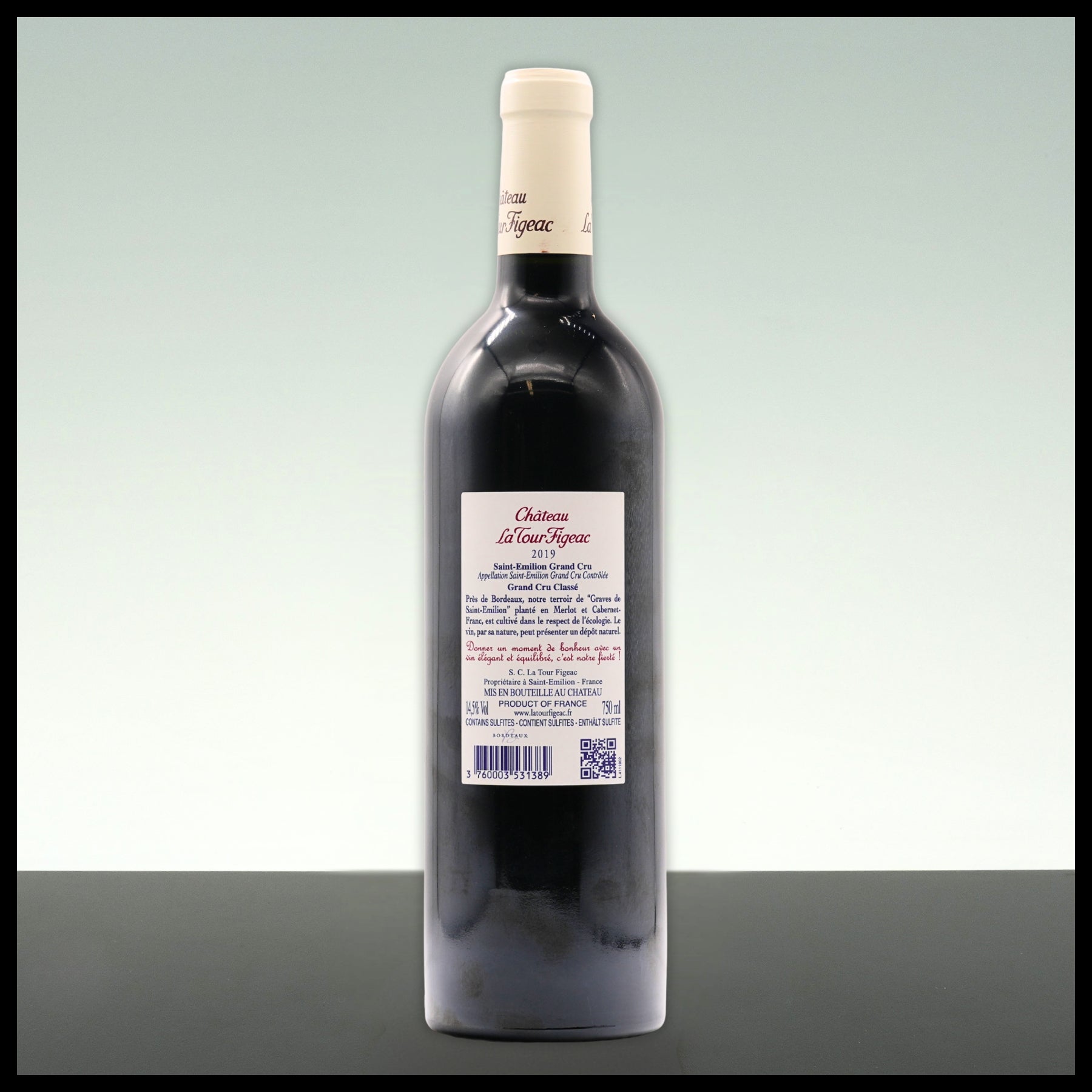 Chateau La Tour Figeac Saint-Emilion 2019 0,75L - 14,5% Vol.