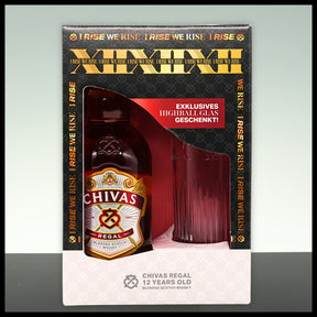 Chivas Regal 12 YO Blended Scotch Whisky Geschenkbox mit Glas 0,7L - 40% Vol.