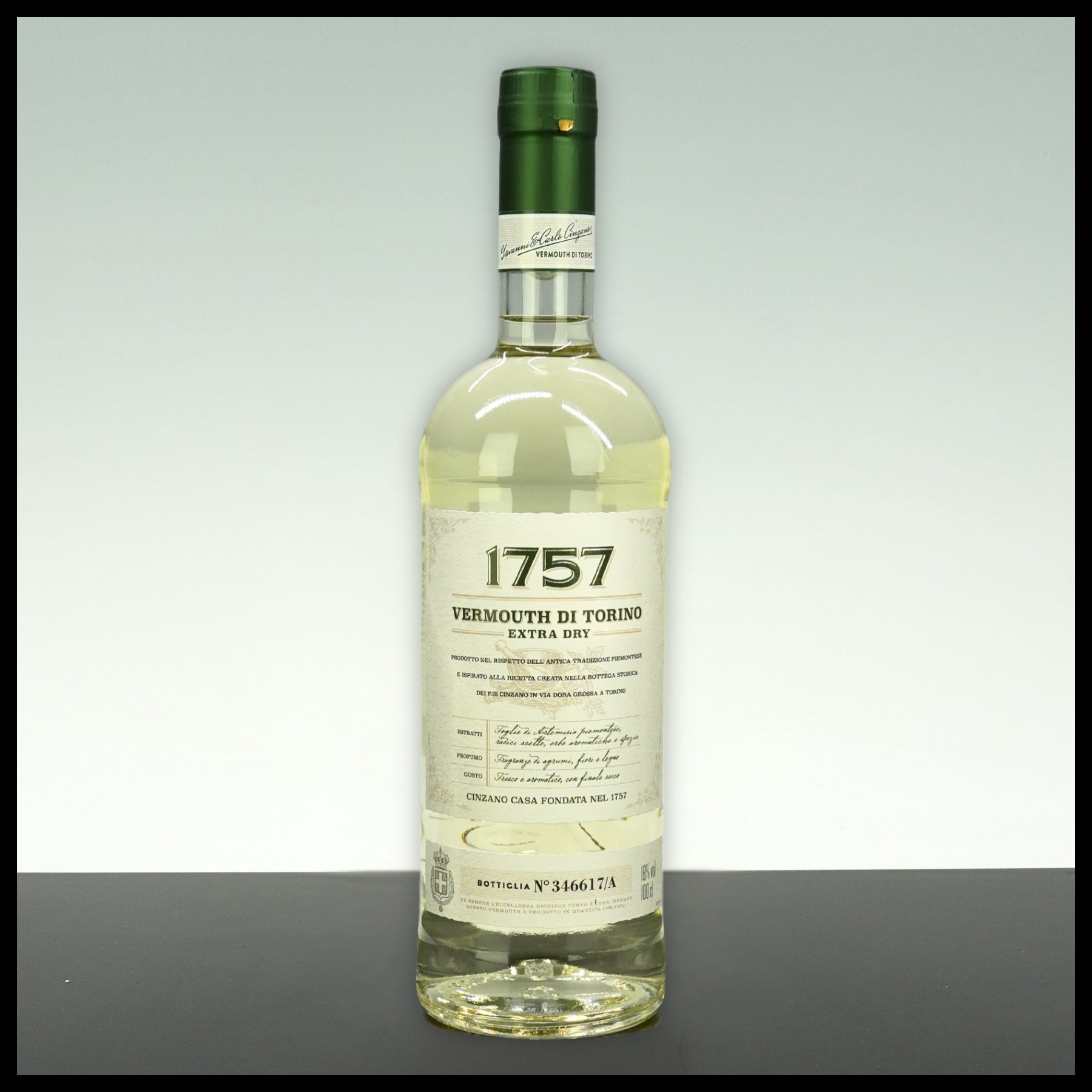 Cinzano 1757 Vermouth di Torino EXTRA DRY 1L - 18% Vol. | Trinklusiv