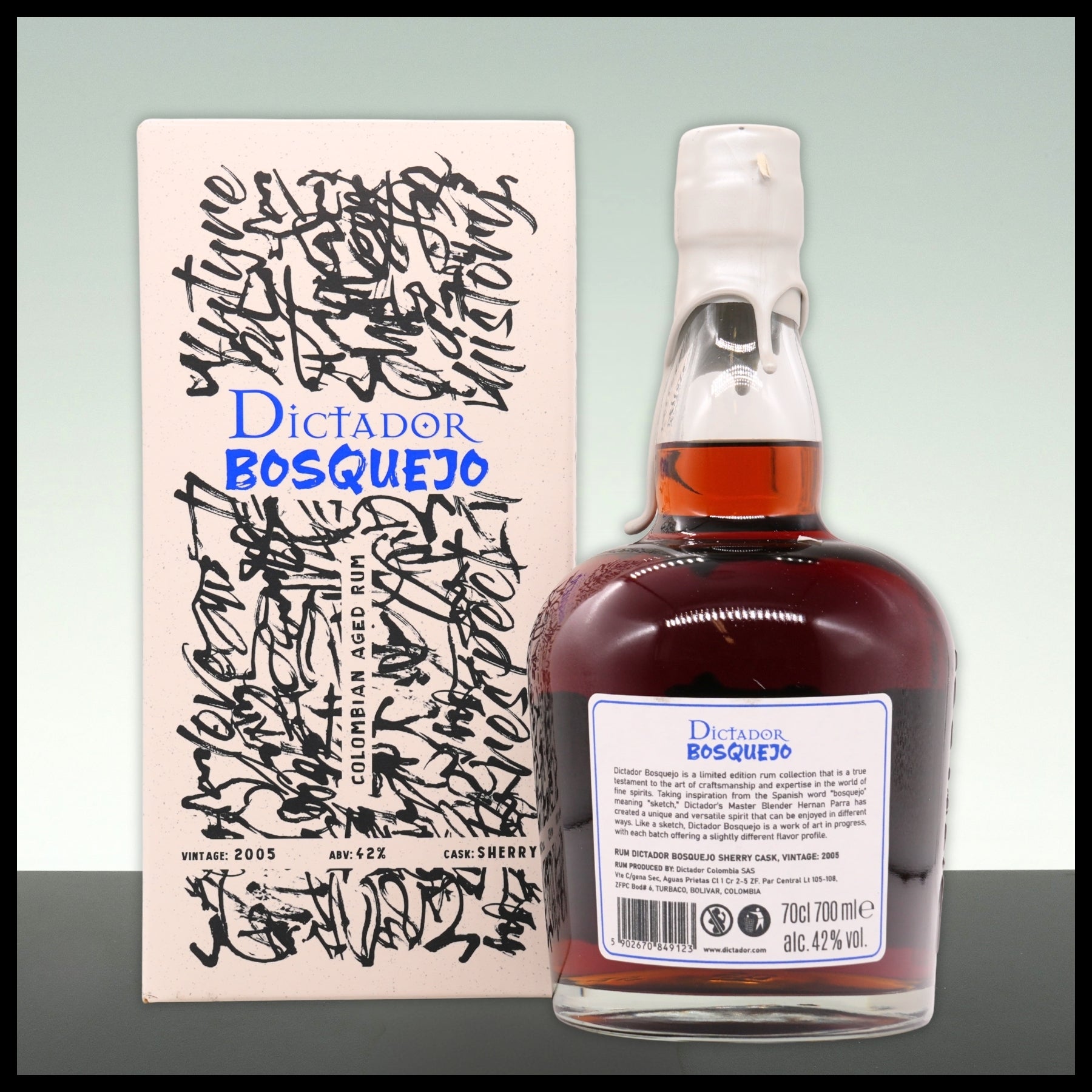 Dictador BOSQUEJO Sherry Cask Rum 2005 0,7L - 42% Vol. - Trinklusiv