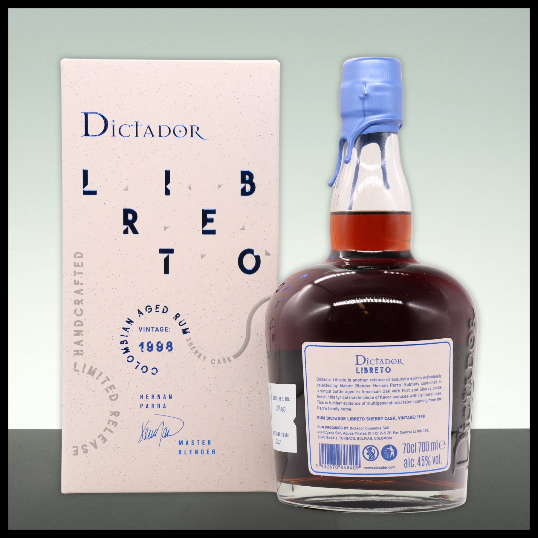 Dictador LIBRETO Sherry Cask Rum 1998 0,7L - 45% Vol. - Trinklusiv