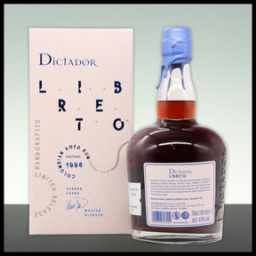 Dictador LIBRETO Sherry Cask Rum 1998 0,7L - 45% Vol. - Trinklusiv