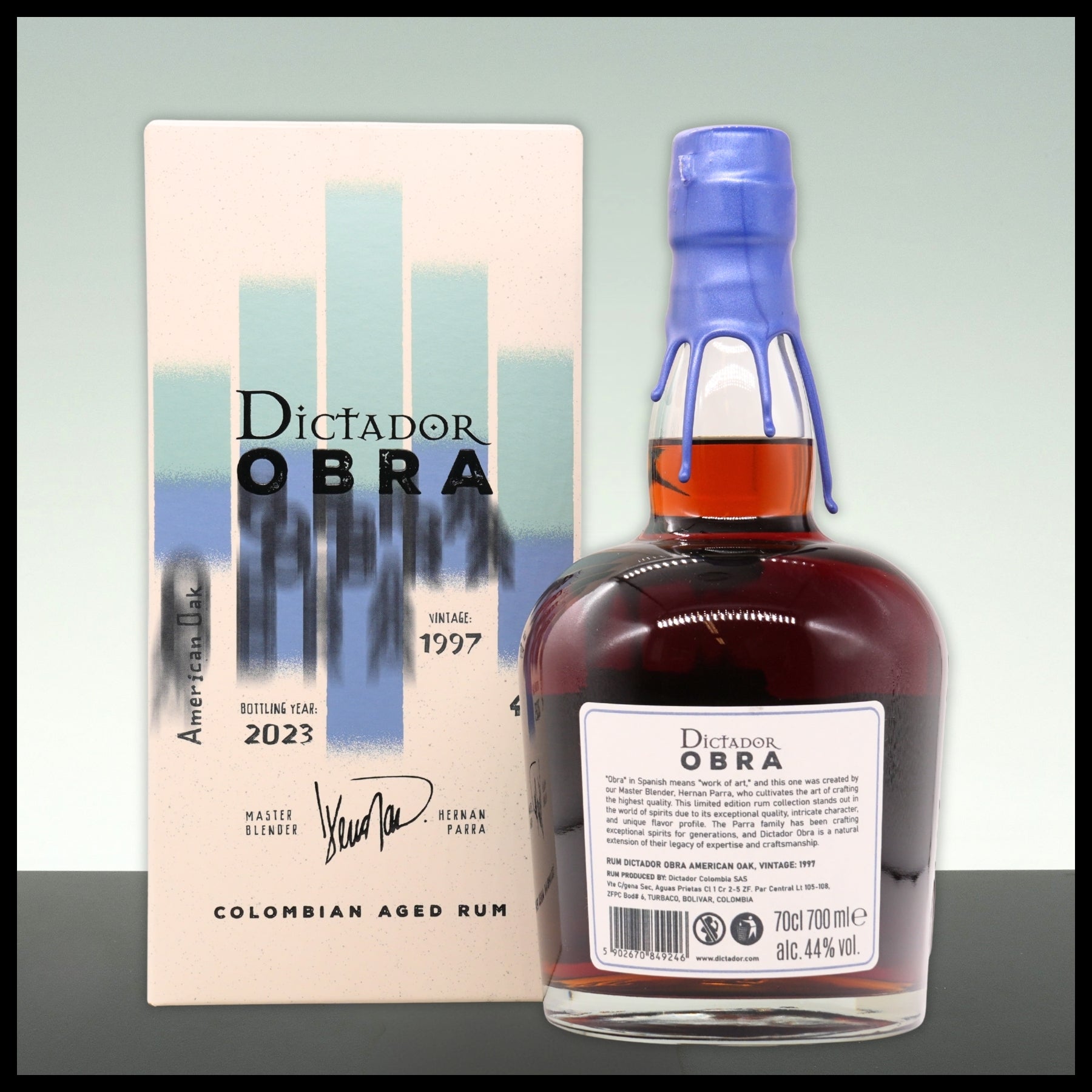 Dictador OBRA American Oak Cask Rum 1997 0,7L - 44% Vol. - Trinklusiv