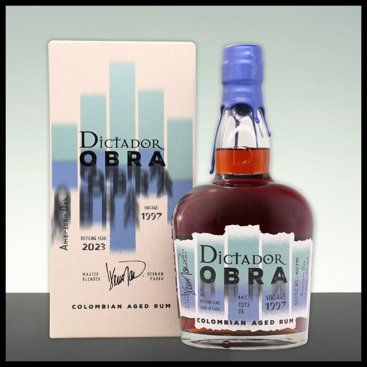 Dictador OBRA American Oak Cask Rum 1997 0,7L - 44% Vol. - Trinklusiv