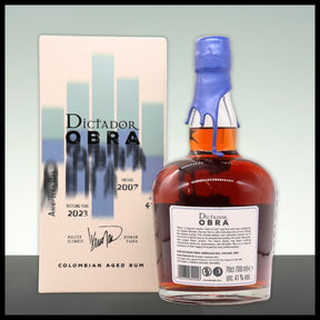 Dictador OBRA American Oak Cask Rum 2007 0,7L - 41% Vol. - Trinklusiv