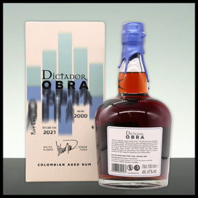 Dictador OBRA Port Cask Rum 2000 0,7L - 42% Vol. - Trinklusiv