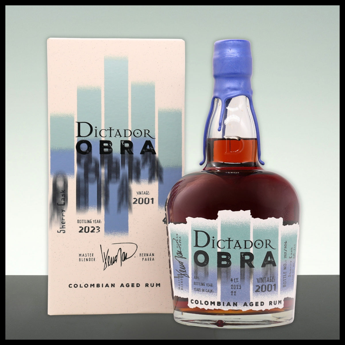Dictador OBRA Sherry Cask Rum 2001 0,7L - 41% Vol. - Trinklusiv