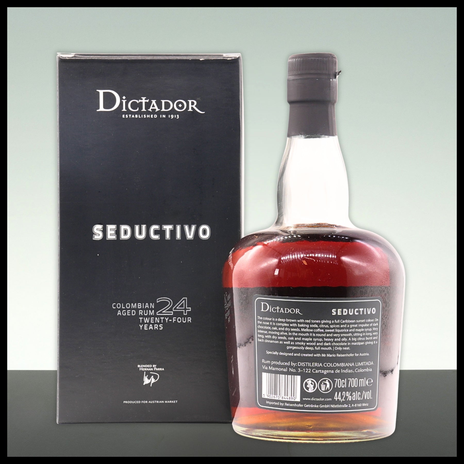 Dictador Seductivo 24 YO Rum 0,7L - 44,2% Vol.