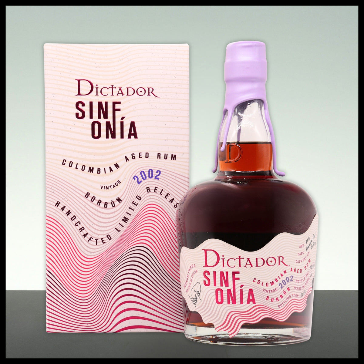 Dictador SINFONIA Borbón Rum 2002 0,7L - 44% Vol. - Trinklusiv