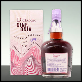 Dictador SINFONIA Fino Rum 2008 0,7L - 43% Vol. - Trinklusiv