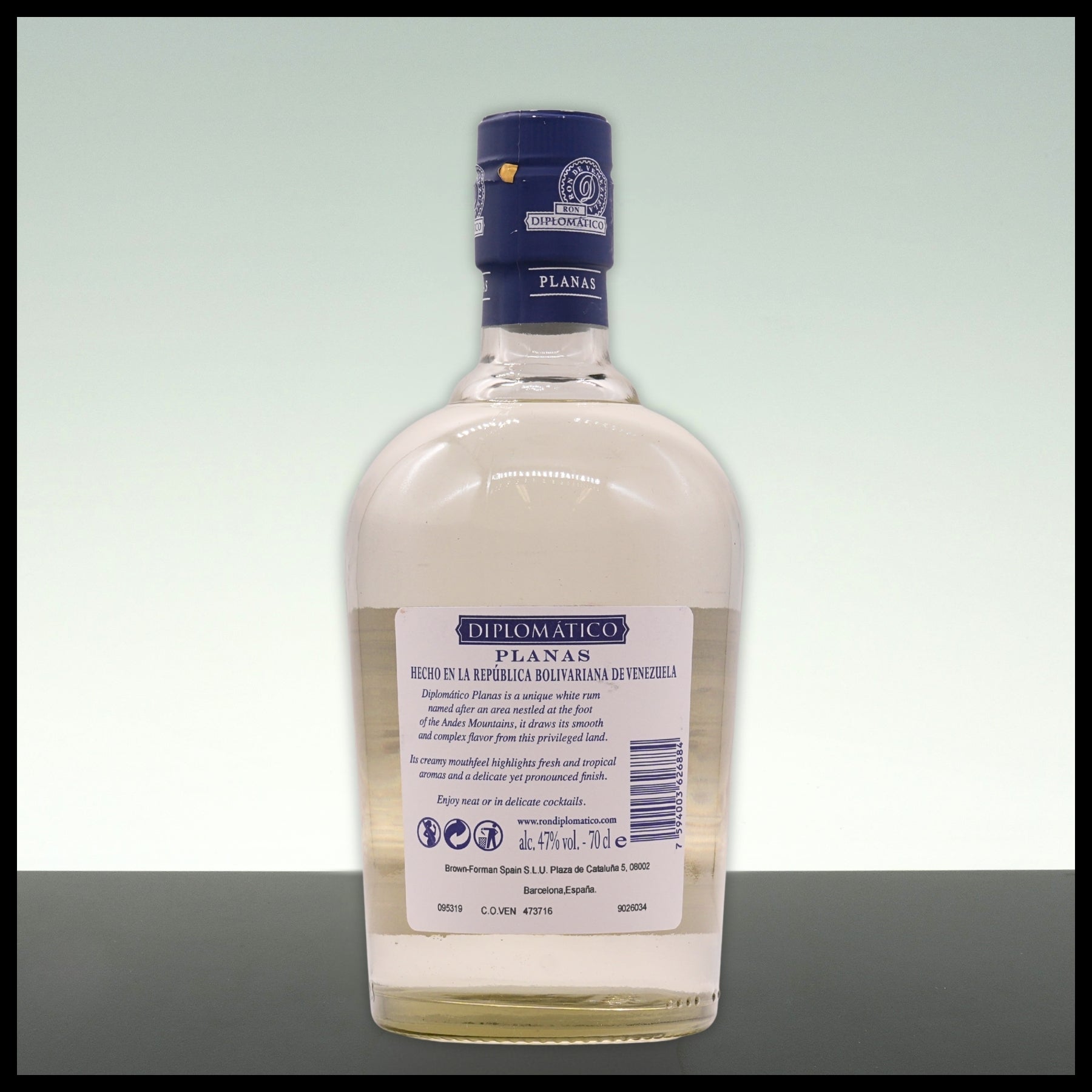 Diplomatico Planas Rum 0,7L - 47% Vol. - Trinklusiv